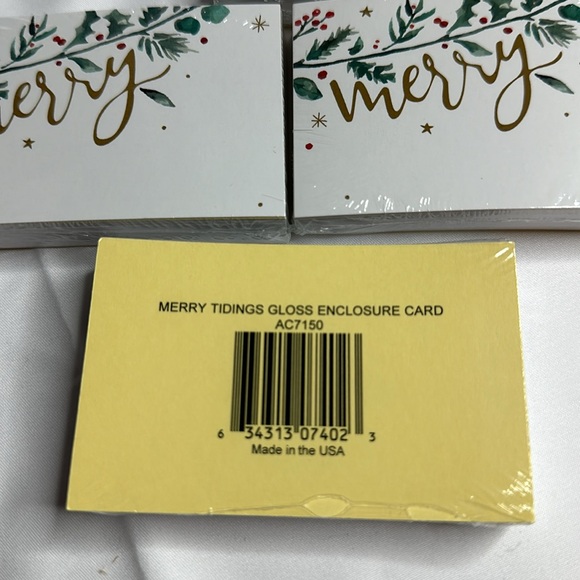 Merry Tidings Gloss Enclosure Card 3.5x2.25" Pack of 50 - Picture 4 of 6